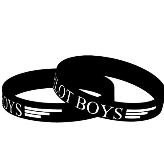 SMALL Black Pilot Boys Wristbands (2)